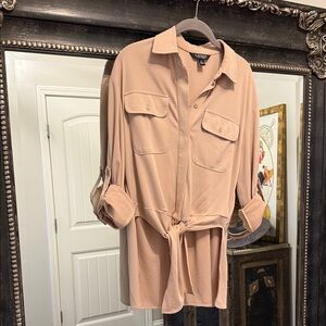 Lauren Ralph Lauren women's Button Down Shirt in Light Tan